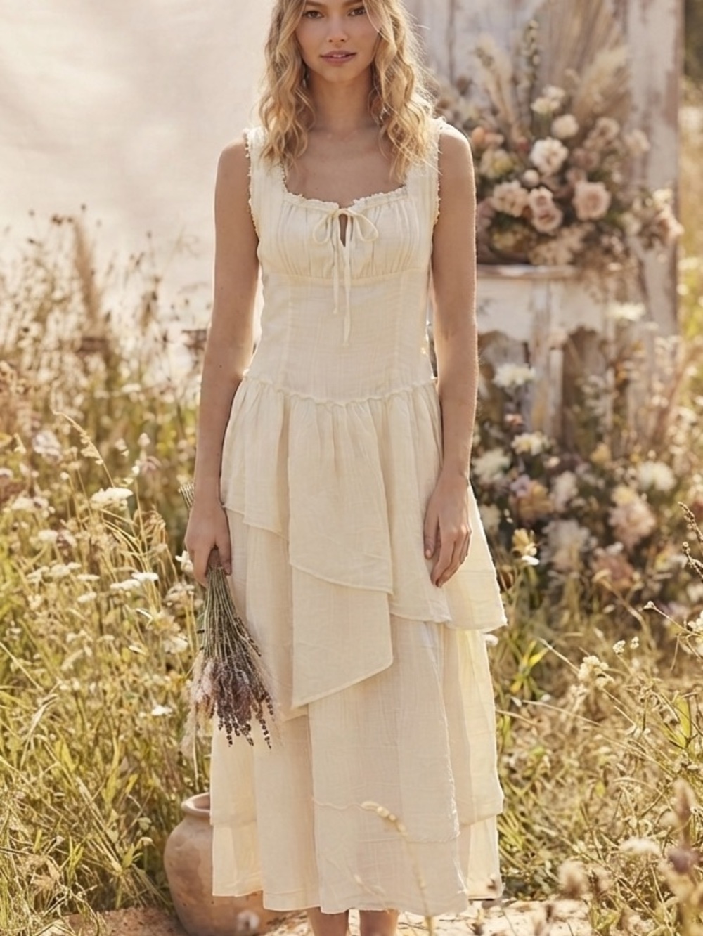 NWT Free People In My Dreams Midi Dress Size L
